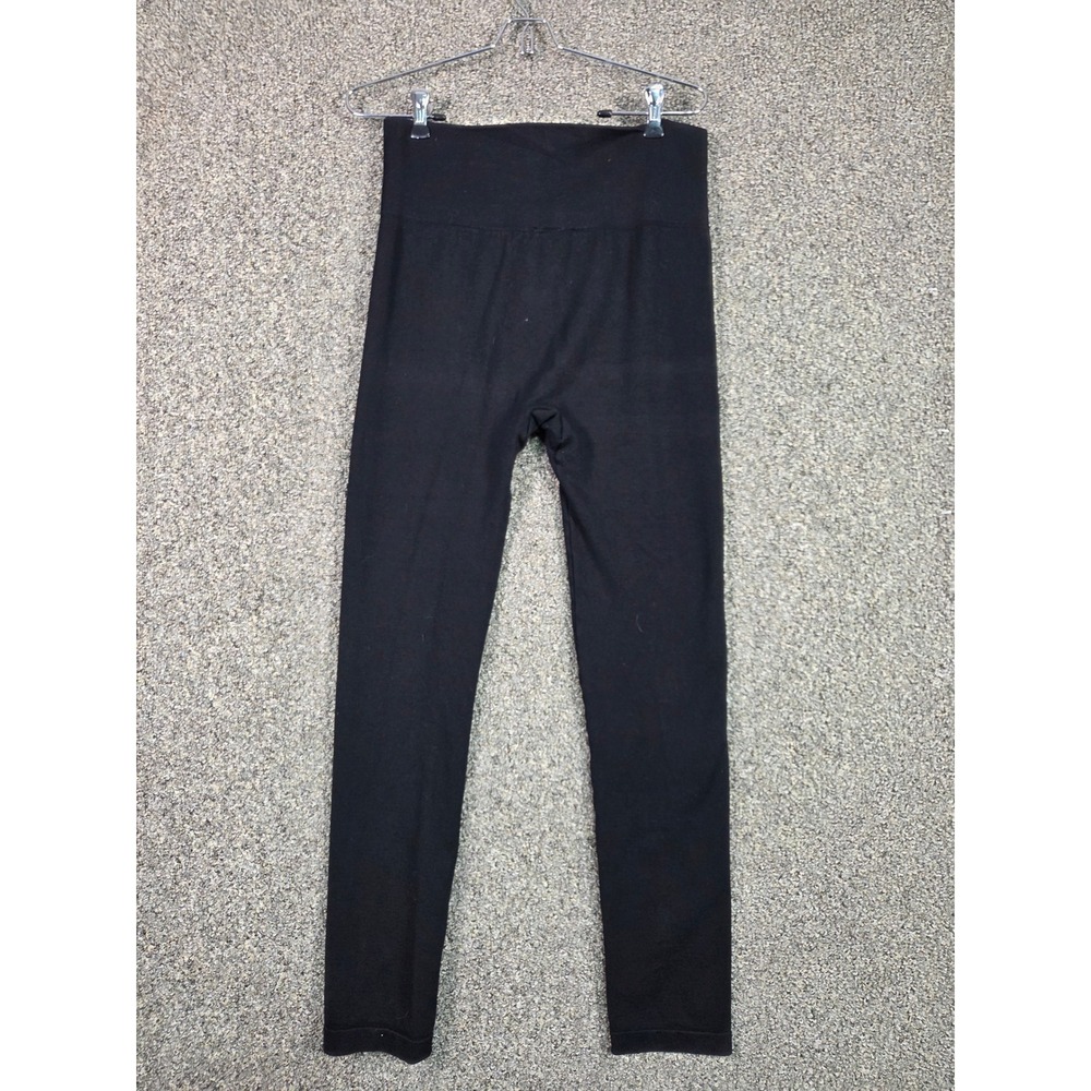 Unbranded Seamless Leggings Womens Size M Black High Waisted Activewear - Picture 2 of 5